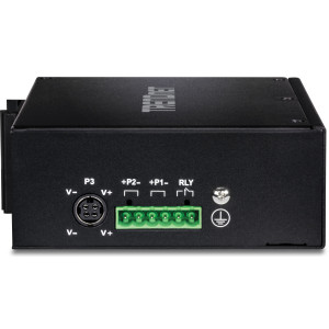 TRENDnet TI-PG162 16-Port Ethernet Switch, 14 Gigabit PoE+ ports, 2 Gigabit SFP slots, 32 Gbps switching capacity, DIN-rail/wall mount